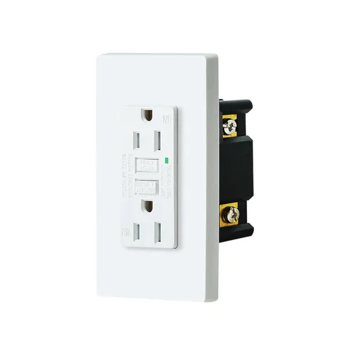 Vista 14 de SuperInk Toma GFCI negra de 15 amperios, toma eléctrica GFI negra, receptáculo de interruptor de circuito de falla de tierra, resistente a