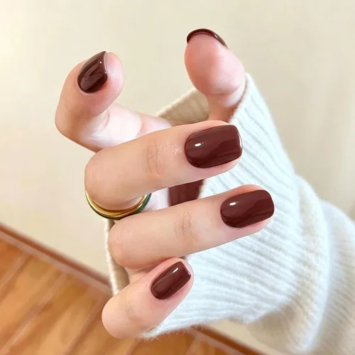 Vista 38 de Modelones Uñas postizas cuadradas cortas, color blanco y rosa, 32