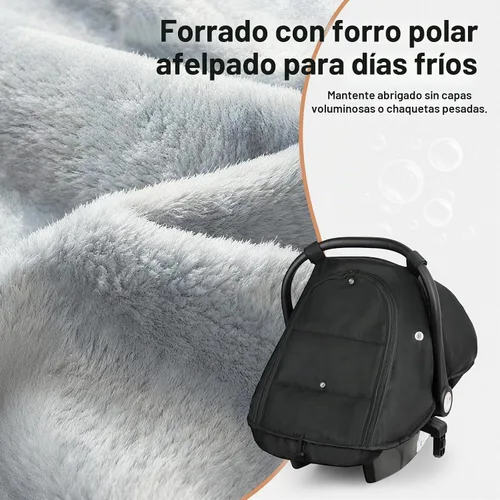 Vista 5 de Metplus - Funda de asiento de coche de invierno para bebé, fundas de asiento de automóvil resistentes al calor y al frío Breathable Infant Car