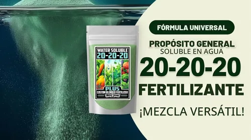 Vista 2 de Fertilizante de Grado Comercial 20-20-20 Plus 1 Libra Fertilizante Soluble en Agua para Plantas Fórmula Equilibrada con Micronutrientes