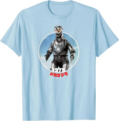 Vista 12 de Godzilla Mechagodzilla 1975 Icons of Toho T-Shirt Asphalt Grey