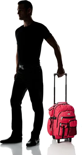 Vista 7 de Everest DeluxeMochila con ruedas., Hot Pink), 5045WH-HPK