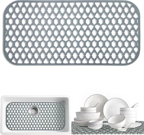 Vista 19 de SAMSIER Alfombrillas protectoras de silicona para fregadero