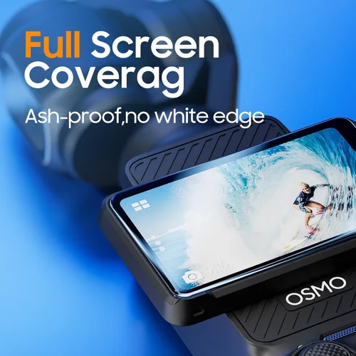Vista 6 de DJI Osmo Pocket 3 - Protector de pantalla y protector de lente, 2 unidades, vidrio templado, dureza 9H, resistente a los arañazos, ultra HD