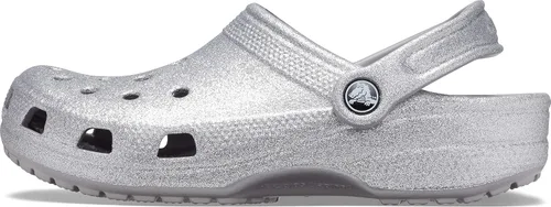 Vista 7 de Crocs Zuecos clásicos brillantes unisex para adultos zapatos metálicos y con purpurina Metálico