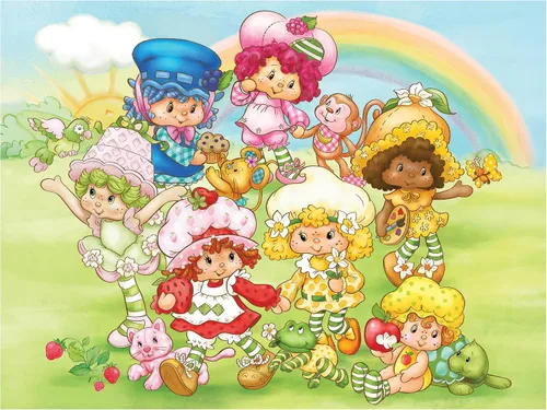 Vista 2 de RoseArt - Strawberry Shortcake - Berry Besties - Rompecabezas de 300 piezas - Hecho en Estados Unidos