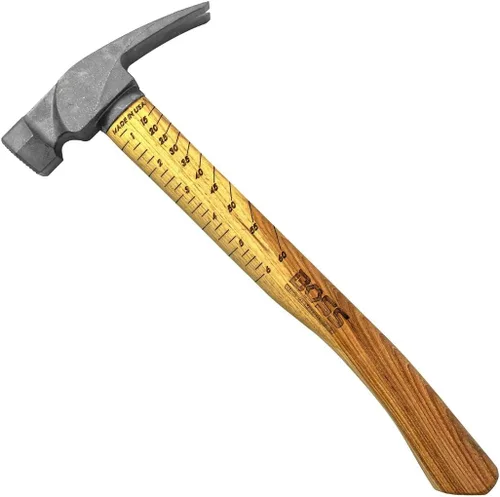 Vista 13 de Boss Hammer Martillo de titanio Ti64 de 12 onzas, mango de nogal Tennessee