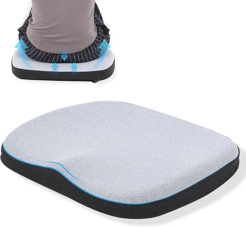 Vista 8 de Cojín del asiento de oficina de la espuma de la memoria, cojín de la silla de oficina de la espuma Ergonomic Coccyx Cushion for Sciatica Pain