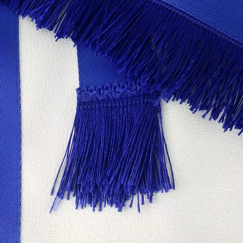 Vista 5 de Delantal masónico Master Mason Blue Lodge de cuero cuadrado y brújula para masón, Azul