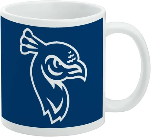 Vista 496 de Taza de cerámica con el logotipo principal de la Universidad Rider, taza de regalo novedosa para café, té y bebidas calientes, 11oz, blanca