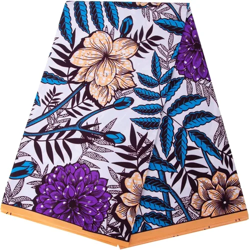 Vista 11 de HollandaisWax Tela africana 6 yarda impresa tela africana Ankara tela de cera para vestido de fiesta 6681NEWa