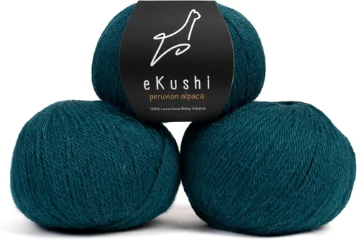 Vista 51 de 100% Hilo de Alpaca Baby para Tejer y Ganchillo - 1 Cono de Hilo Premium DK - Ligero, Hipoalergénico y Térmico Hecho en Perú - Ideal para Proyectos