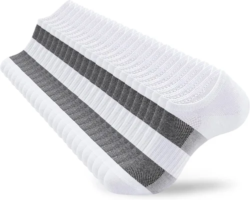 Vista 13 de ATBITER 12 pares de calcetines invisibles para mujer, tobillo bajo 12 pares-6blanco+6negro