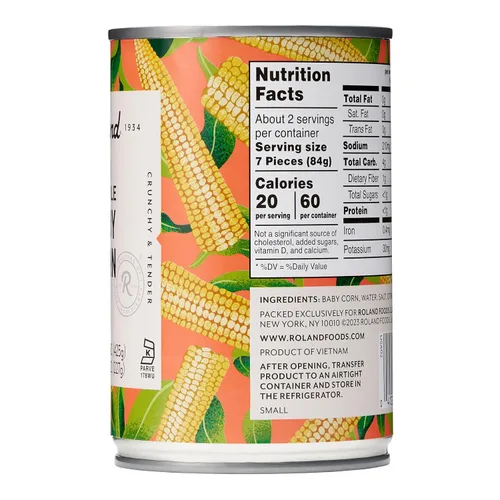Vista 3 de Roland Whole Baby Corn, 15 Oz