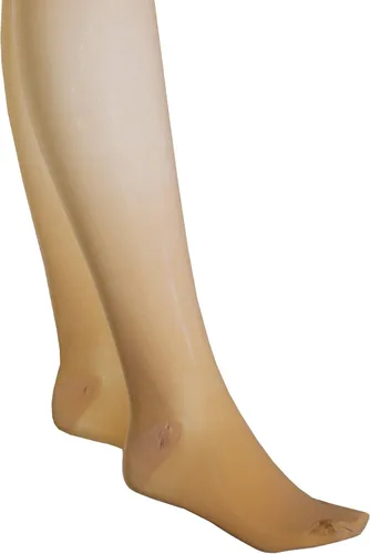 Vista 7 de Truform Sheer Pantyhose de maternidad, compresión de 20-30 mmHg, soporte de abdomen, 20 denier, beige, S