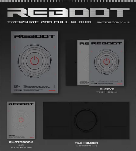 Vista 2 de (PHOTO BOOK Ver.) TREASURE [REBOOT] 2nd Full Album ( Ver.1 ) K-POP SEALED