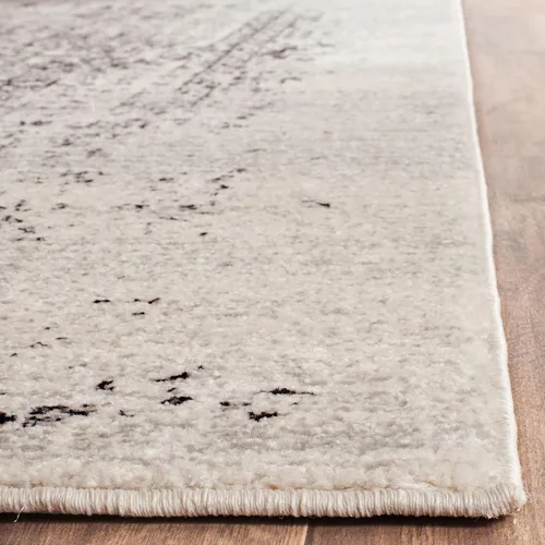 Vista 3 de SAFAVIEH Evoke Collection EVK260T Medallón oriental envejecido de 2'2" x 4', color marfil y negro, no desprende pelusa, alfombra de acento para sala