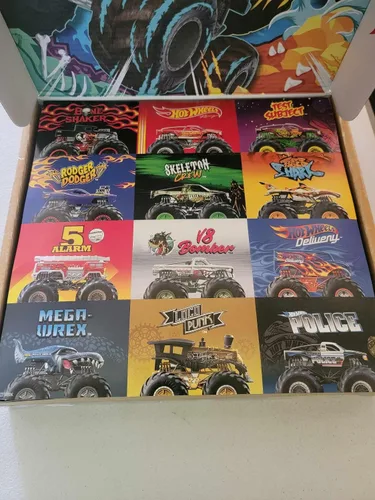 Vista 7 de Hot Wheels Monster Trucks Ultimate Chaos! Exclusivo coche fundido a presión paquete de 12