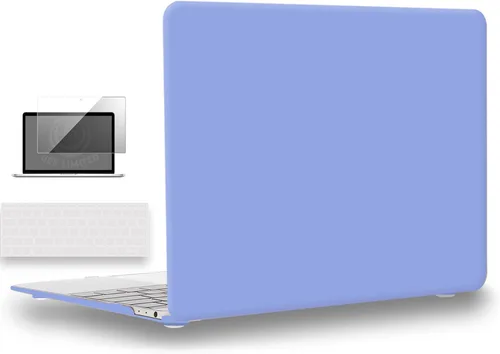 Vista 22 de UESWILL Funda rígida mate 3 en 1 compatible con MacBook de 12 pulgadas con pantalla Retina modelo A1534 + funda de teclado y protector de pantalla