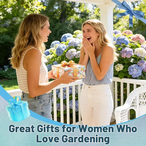 Vista 6 de Juego de 20 herramientas de jardinería pequeñas, regalos para mujeres principiantes, juego de herramientas de mano de jardín para trasplante de Azul