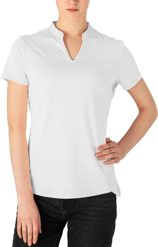 Vista 112 de Gopune Polo de golf con cuello en V para mujer, sin cuello, manga corta, ligera, de secado rápido, camisetas de tenis para correr