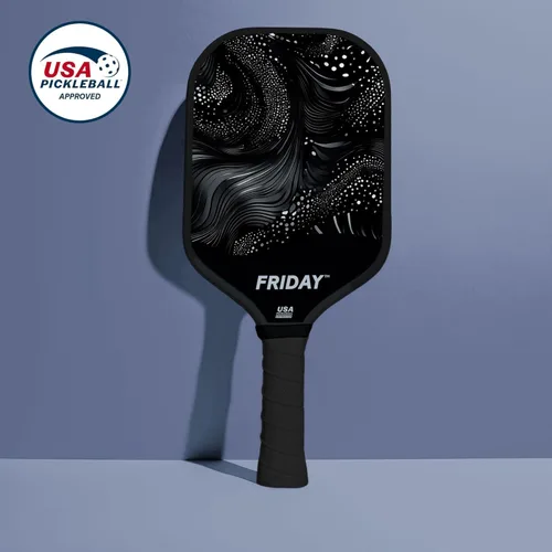 Vista 2 de Lightweight Friday Pickleball Paddle, 14mm Thickness, USA Pickleball Approved, Durable Carbon Fiber, Thermoformed Unibody Design, Honeycomb Core
