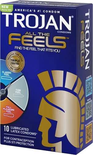 Vista 4 de Trojan All The Feels - Preservativos de látex, 10CT