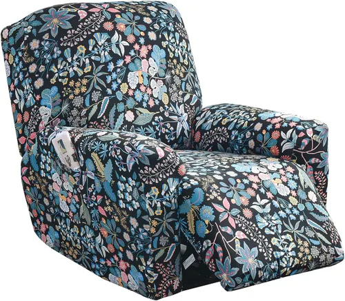 Vista 25 de Eco-Ancheng Fundas reclinables Lazyboy de 4 piezas, fundas para sofá reclinable, fundas antideslizantes para sillas reclinables, con bolsillos
