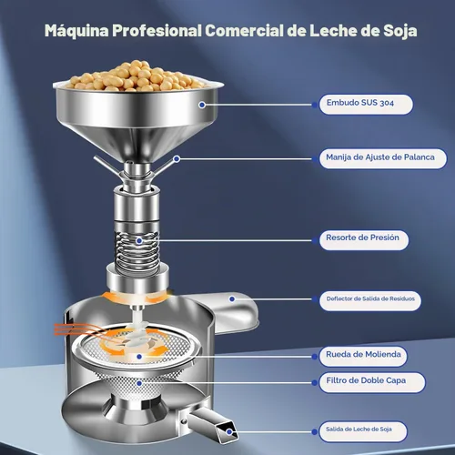 Vista 3 de Moongiantgo Fabricante comercial de la leche de soja, fabricante automático de la leche de soja para la leche de soja, tofu, fabricante eficiente
