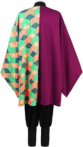 Vista 2 de Cosplay Life Demon Killer Vanquisher Complete Anime Costume Set Kimono Cardigan - Halloween Outfit For Unisex Adult