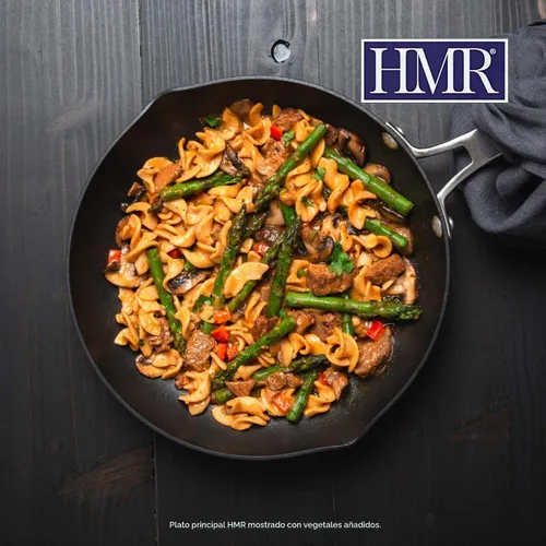 Vista 7 de HMR Ternera Stroganoff con Fideos Entrée Almuerzo o Cena Pre-empaquetada Listo para Comer 19 g de Proteína Comida Baja en Calorías Porción