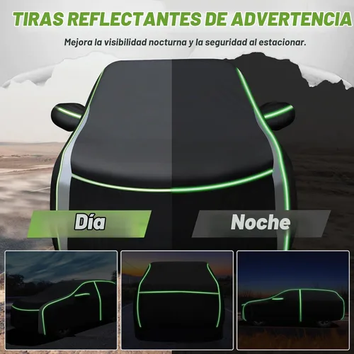 Vista 7 de Mixsuper Liner Funda para coche para BMW X3 2003-2026, 7 capas, funda impermeable para coche, accesorios para X3 con puerta con cremallera, tiras
