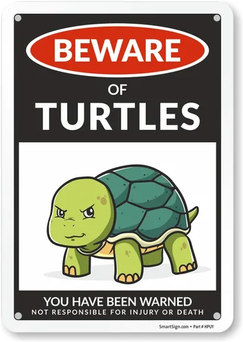 Vista 27 de SmartSign Funny Beware Of Bearded Dragons - Letrero de advertencia de 10 x 7 pulgadas, aluminio laminado sin óxido de 40 mil, letreros de metal