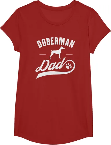 Vista 47 de Doberman Dad - Camiseta para amante del dueño del perro, Negro, S