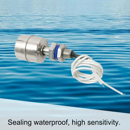 Vista 39 de Aopin Interruptor de sensor de nivel de agua de acero inoxidable, sensor de nivel de líquido, controlador de flotador de bola de plástico para bomba