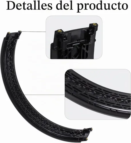 Vista 5 de Repuesto de diadema y bisagra para auriculares Beats Studio Pro, kit de reparación de accesorios duraderos (negro)