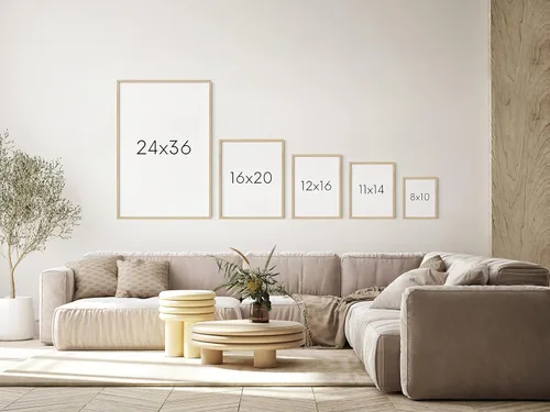 Vista 5 de HAUS AND HUES Crea tu propio juego de 3 arte de pared enmarcado: haz tu propio póster o impresiones a partir de fotos Impresión de fotos