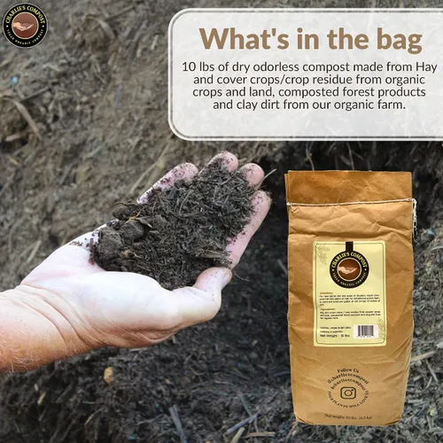 Vista 4 de Charlie's Vegan Compost – Jardinería orgánica concentrada vegana sin crueldad animal para plantas enmienda de suelo potenciador de suciedad