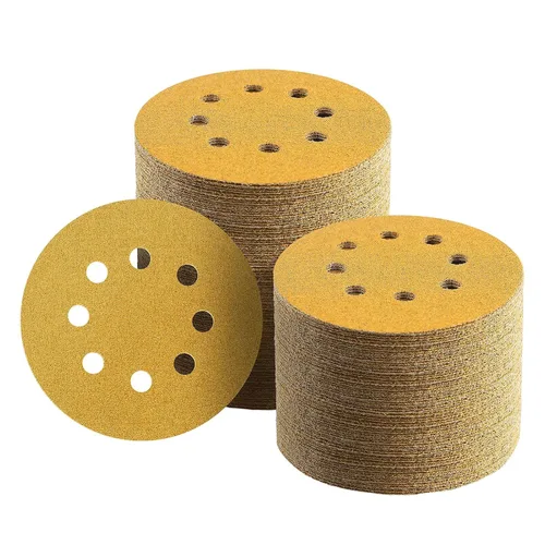 Vista 9 de 100 discos de lija de 5 pulgadas con gancho y bucle, papel de lija de grano 40 para carpintería o automoción, papel de lija de órbita aleatoria
