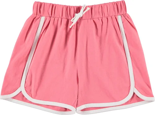 Vista 5 de Pink Angel 4 piezas de pantalones cortos de delfín para niñas, correr, gimnasio, entrenamiento, pantalones cortos para niños, ropa deportiva