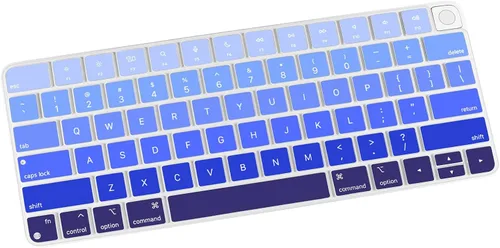 Vista 9 de Allinside Cubierta transparente para teclado Apple Magic (MLA22LL/A) con diseño de EE. UU