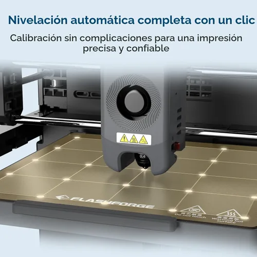 Vista 4 de Impresora 3D Flashforge Adventurer 5M para Principiantes, Impresión Rápida de 600mm/s, Conducción Directa (280°C), Nivelación Automática, Plataforma