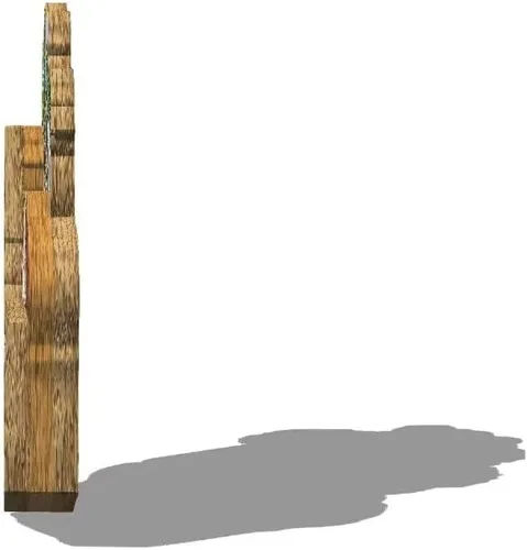 Vista 2 de Imán del Parque Nacional de los pináculos de los Estados Unidos, imán de nevera, hitos de madera 3D, recuerdos coleccionables, decoración hecha a
