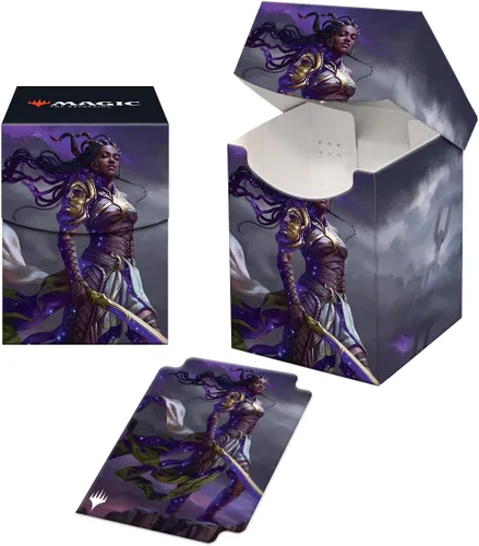 Vista 2 de Ultra Pro - Caja de más de 100 cartas para Magic: The Gathering Commander Masters - Anikthea, Hand of Erebos Artwork - Almacena de doble manga