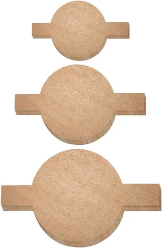 Vista 7 de 150 piezas de papel pergamino redondos precortados círculos para tartas forros antiadherentes para hornear papel circular con pestañas de fácil