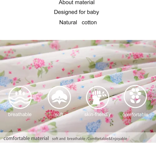 Vista 8 de pureborn Vestido de algodón de manga corta y larga para bebé niña pequeña 0-5T