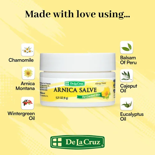 Vista 3 de De La Cruz Crema de árnica, crema para pies secos y agrietados y bálsamo hidratante para manos secas, 24 horas de humedad para piel seca y áspera