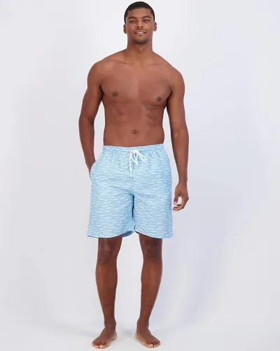 Vista 5 de Real Essentials Paquete de 3 Traje de baño de secado rápido para hombre de 7 pulgadas con forro de malla (disponible en tallas grandes y altas)