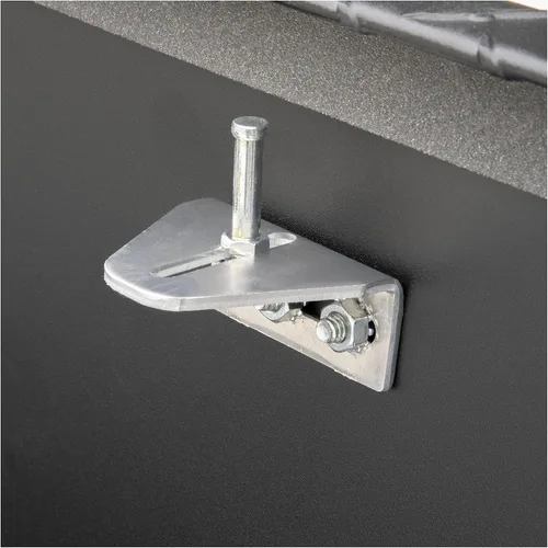 Vista 3 de UWS TBS-72-MB Caja de herramientas de aluminio negro mate para camiones de 72 pulgadas