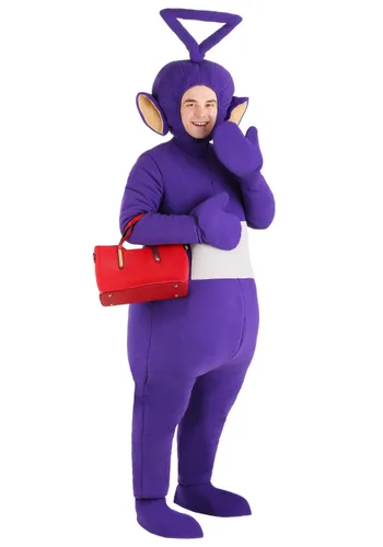 Vista 3 de Disfraz de Tinky Winky de Teletubbies para Adultos Multicolor